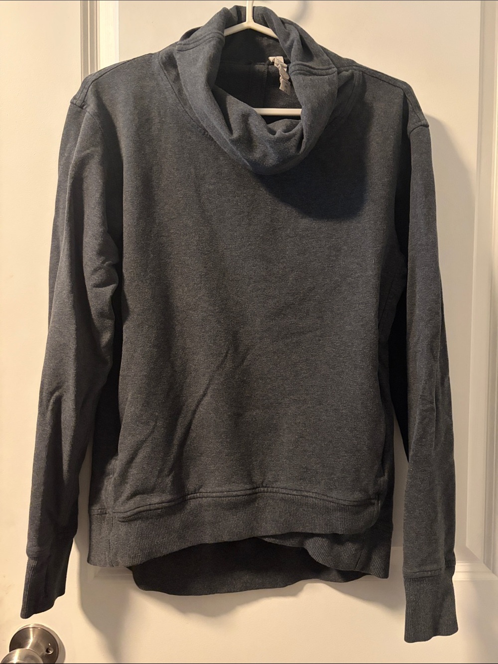 lululemon athletica Charcoal Gray Cowl Neck Sweater